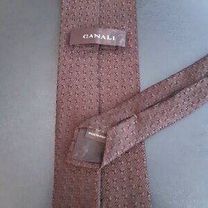 Canali Chocolate Brown Silk Tie